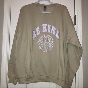 NEW Sand Smiley “BE KIND” Sweatshirt